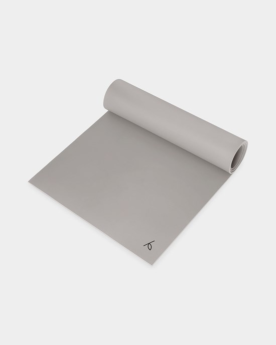 Yoga mat Natural practice mat 6 mm, Misty greige - Yogiraj
