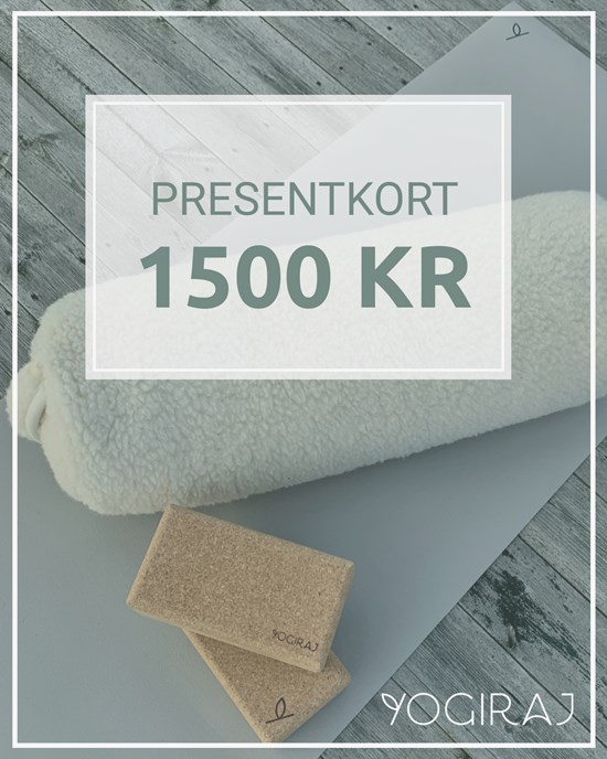 Presentkort Yogiraj 1 500 kr