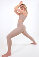 Yogabyxor Yoga Classic High Waisted 7/8 Legging, Taupe - Sisterly Tribe
