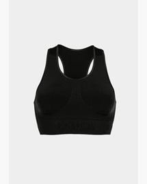 Seamless Sportsbra high support, Beautiful Black, S - Run & Relax