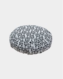 Meditation Cushion Ann Ringstrand for Yogiraj, Off White Jacquard pattern