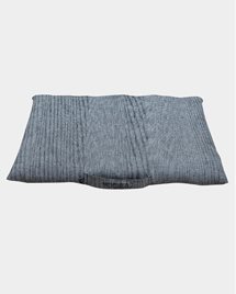 Meditation cushion Zabuton Ann Ringstrand for Yogiraj, Grey melange