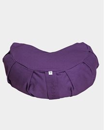 Meditation cushion, crescent, Lilac Purple - Yogiraj
