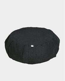 Meditation cushion, round, Midnight Black - Yogiraj