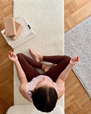 Yoga mat Premium wool mat, Silver Grey, 75 x 200 cm - Yogiraj