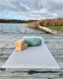 Yogamatta Natural practice mat 6 mm, Misty Greige - Yogiraj