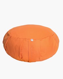 Meditation cushion, round, Cloudberry Orange - Yogiraj