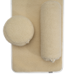 Meditation cushion Premium wool meditation cushion, Natural - Yogiraj