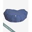 Ytterfodral meditation cushion, crescent, Blueberry Blue - Yogiraj