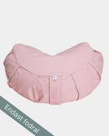 Ytterfodral meditation cushion, crescent, Heather Pink - Yogiraj