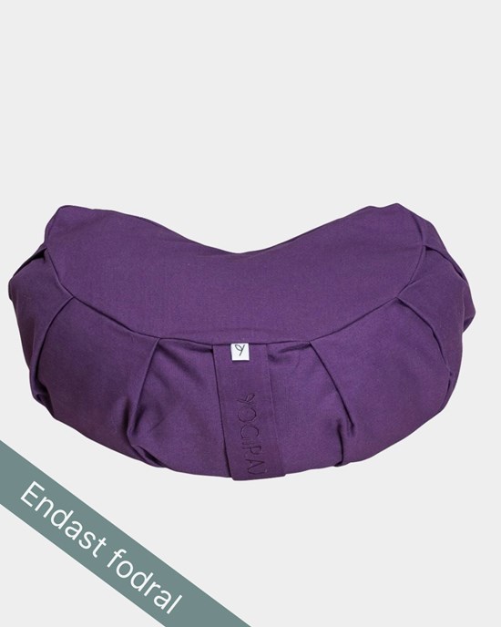 Outer case meditation cushion, crescent, Lilac Purple - Yogiraj