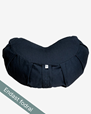 Ytterfodral meditation cushion, crescent, Midnight Black - Yogiraj