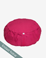 Outer case meditation cushion, round, Raspberry Red - Yogiraj