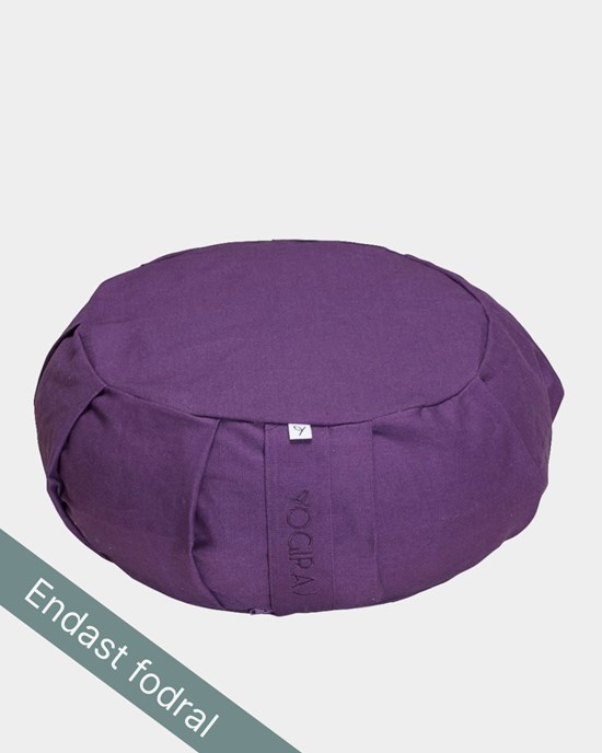 Outer case meditation cushion, round, Lilac Purple - Yogiraj