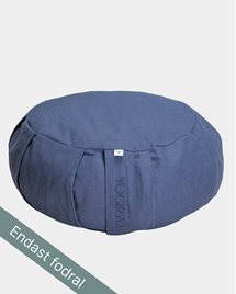 Outer case meditation cushion, round, Blueberry Blue - Yogiraj