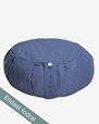 Ytterfodral Outer case meditation cushion, round, Blueberry Blue - Yogiraj