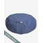 Outer case meditation cushion, round, Blueberry Blue - Yogiraj