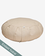 Outer case meditation cushion, round, Beach Beige - Yogiraj