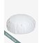 Outer case meditation cushion, round, Birch White - Yogiraj
