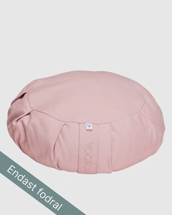 Outer case meditation cushion, round, Heather Pink - Yogiraj