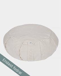 Outer case meditation cushion, round, Natural - Yogiraj