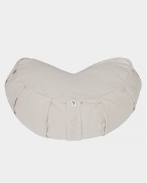 Meditation cushion, crescent, Natural - Yogiraj
