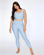 Yogabyxor Yoga Classic High Waisted 7/8 Legging, Slate - Sisterly Tribe