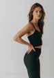 Yogatopp Yoga Singlet Top, Cool Khaki - Sisterly Tribe