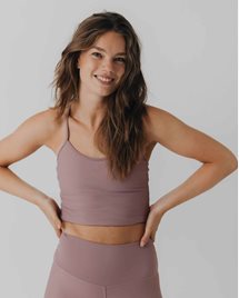 Yogatopp Yoga Singlet Top, Dusky Orchid - Sisterly Tribe