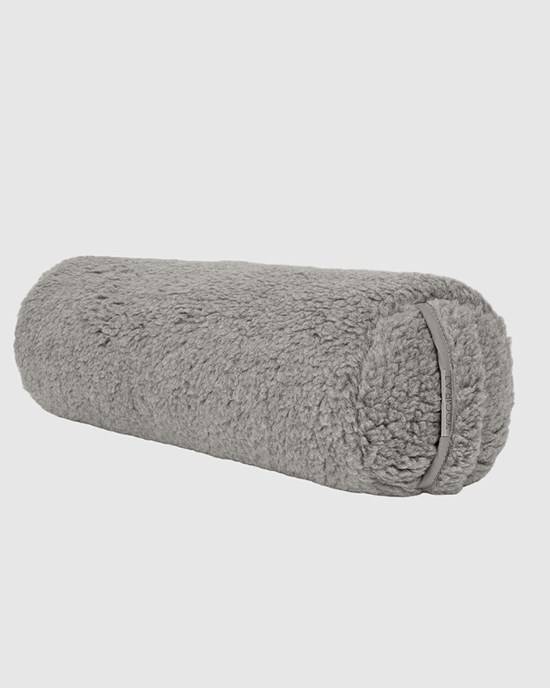 Bolster Premium wool yoga bolster, Silver Grey - Yogiraj