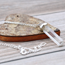 Halsband Gemstone Classic Point Pendant - Rock Quartz
