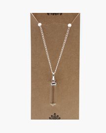 Halsband Gemstone Classic Point Pendant - Rock Quartz