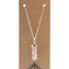 Halsband Gemstone Classic Point Pendant - Rose Quartz