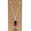 Halsband Gemstone Classic Point Pendant - Amethyst