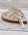 Halsband Gemstone Classic Point Pendant - Rock Quartz