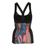 Yogatopp Fairwater - Pleat print/Black - DOM