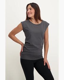 Yogatopp Asana Yoga tee - Charcoal - Urban Goddess