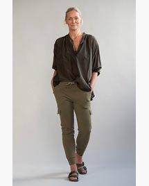 Yogabyxor Cargo Joggers - Dark Khaki - Greeningline