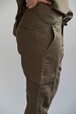Yogabyxor Utility pants 100% Linen - Dark Khaki - Greeningline