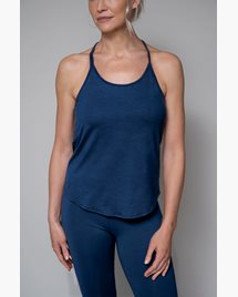 Yogatopp Strap Top - Organic Cotton - Indigo - Greeningline