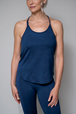 Yogatopp Strap Top - Organic Cotton - Indigo - Greeningline
