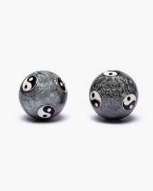 Kinesisk hälsoboll Health Balls Yin Yang Tai Chi, Grå