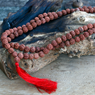 Mala halsband Rudraksha Mala - Brun