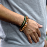 Mala armband Rudraksha Buddha Bangle Mala - Natural