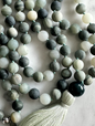 Mala Halsband Necklace Moss Green - Yogiraj