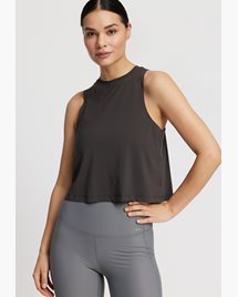 Yogatopp Almue Loose Top, Almost Black - Rethinkit