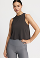 Yogatopp Almue Loose Top, Almost Black - Rethinkit