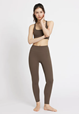 Yogabyxa Butter Soft Tights All Day, Dark Brown - Rethinkit