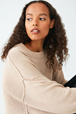 Yogatopp Clara Boxy Sweater Sand - Movesgood