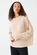 Yogatopp Clara Boxy Sweater Sand - Movesgood